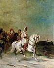Famous Horse Paintings - A Maharaja on a White Horse